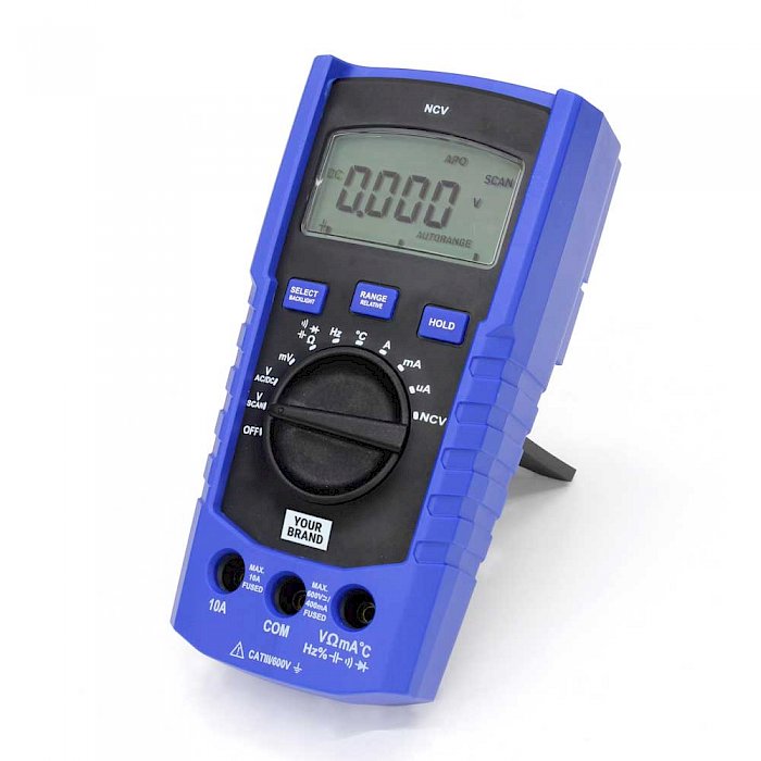 Digital multimeter autorange and TRMS (1000 V), CAT IV 1000 V