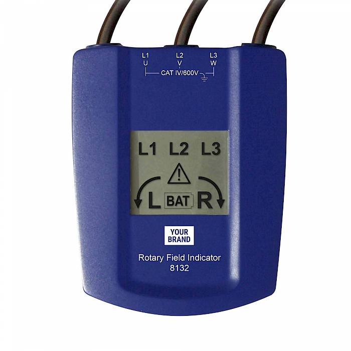 Rotary field indicator CAT IV 600V, LCD version